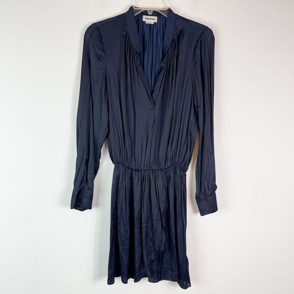 Zadig & Voltaire NWOT Blue Long Sleeved ‘Rinka’ Dress Size M - Picture 1 of 5